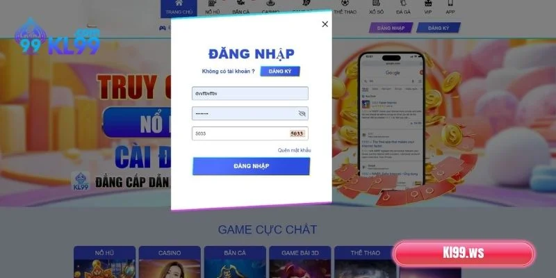 Đăng Nhập KL99 Nhanh Chóng, An Toàn 2 Kinh nghiệm đăng nhập KL99 an toàn